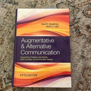 Augmentative and Alternative Communication 5th edition textbook